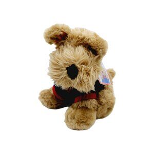 Schnauzer Puppy Dog Stuffed Animal Plush Commonwealth 1998 Sweater Initials "CS"